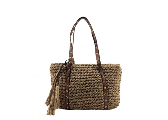 Bolso Tote Rafia Paja